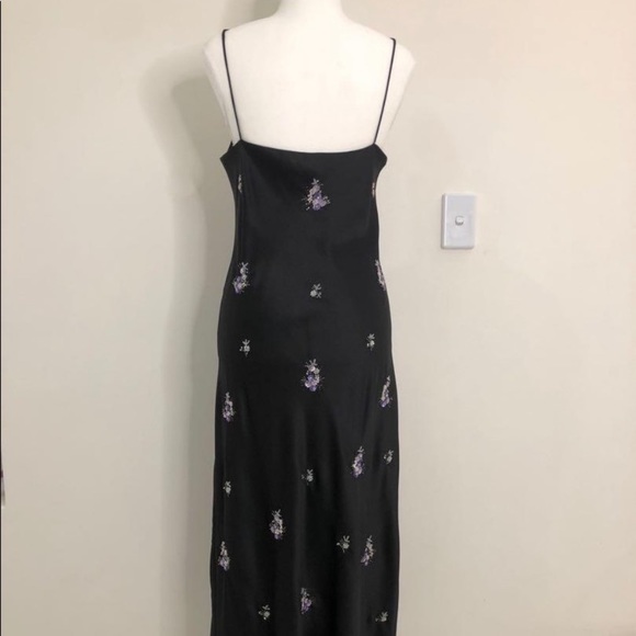 Zara Satin embellished midi dress - Picture 3 of 4